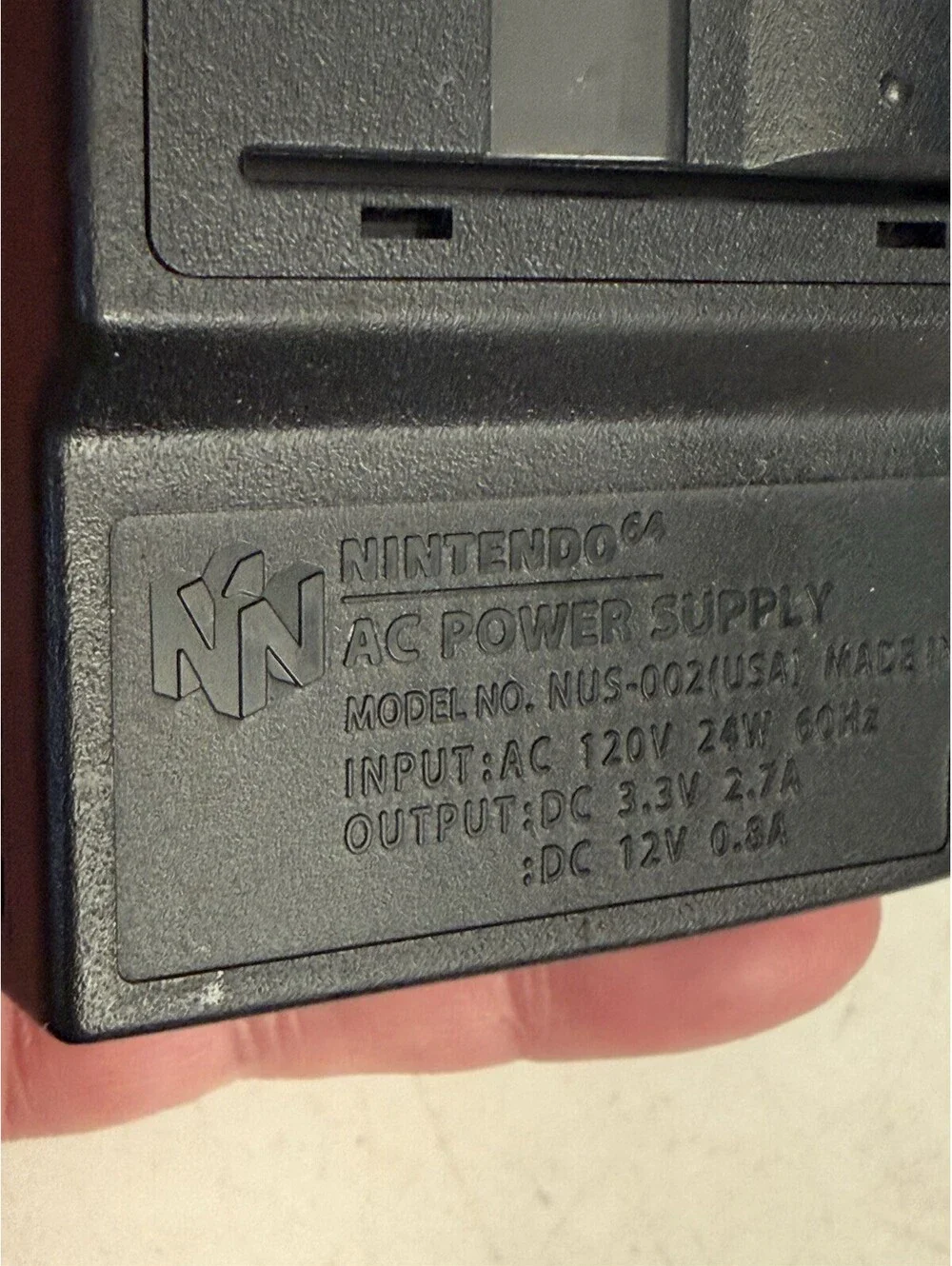 Original OEM Nintendo 64 N64 AC Power Supply Brick NUS-002 AC Adapter Authentic